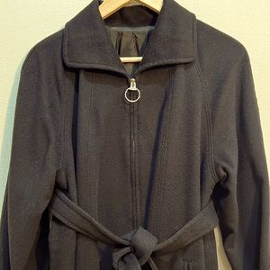 Woman’s vintage black long wool jacket